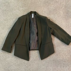 Women’s cropped Green Blazer
